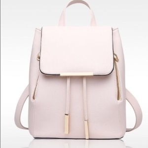 Faux leather backpack